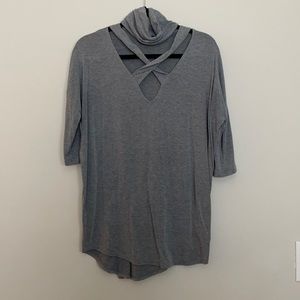 Express gray top
